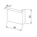 Abacus Pure Robe Hook Brushed Bronze ACBX-208-2402 - 1