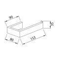 Abacus Pure Toilet Roll Holder Brushed Bronze ACBX-208-2802 - 1
