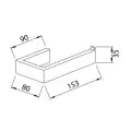 Abacus Pure Toilet Roll Holder Brushed Bronze ACBX-208-2802 - 1