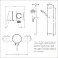 Bristan Acute Thermostatic Exposed Single Control Mini Valve AE SHXAR C - 1
