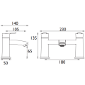 Bristan Appeal Bath Filler Chrome APL BF C - 1