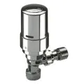Danfoss RAS-D2 Thermostatic Rad Valve 8/10/15mm Chrome (Angled) - 0