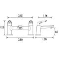 Bristan Aster Bath Filler AST BF C - 1