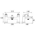 Bristan Aster Bath Shower Mixer AST BSM C - 1