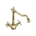 Abode Melford Monobloc Mixer Tap Antique Brass AT1043 - 0