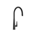 Abode Coniq R Single Lever Mixer Tap w/Pull Out Matt Black AT2121 - 0