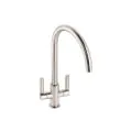 Abode Globe Monobloc Mixer Tap Brushed Nickel AT2139 - 0