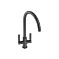 Abode Globe Monobloc Mixer Tap Matt Black AT2141 - 0