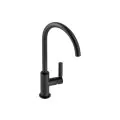 Abode Globe Single Lever Mixer Tap Matt Black AT2149 - 0