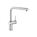 Abode Fraction Pull-Out Mixer Tap Brushed Nickel AT2157 - 0