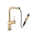 Abode Fraction Pull-Out Mixer Tap Antique Brass AT2158 - 1
