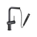 Abode Fraction Pull-Out Mixer Tap Matt Black AT2159 - 1