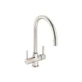 Abode Zest Monobloc Pull-Out Kitchen Mixer Tap Brushed Nickel AT2165 - 0