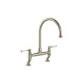Abode Oxbury Bridge Mixer Tap Brushed Nickel AT2224 - 0