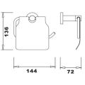 Abacus Essentials Orbit Toilet Roll Holder ATAC-BX10-2802  - 1