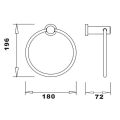 Abacus Essentials Orbit Towel Ring ATAC-BX10-3002 - 1