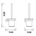 Abacus Essentials Orbit Toilet Brush & Holder ATAC-BX10-3402 - 1