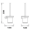 Abacus Essentials Orbit Toilet Brush & Holder ATAC-BX10-3402 - 1