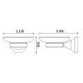 Abacus Essentials Classic Soap Dish & Holder ATAC-BX12-2202 - 1