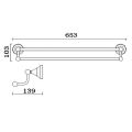 Abacus Essentials Classic Towel Rail Double ATAC-BX12-2604  - 1
