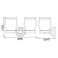 Abacus Essentials Classic Double Tumbler Holder & Cups ATAC-BX12-3204 - 1
