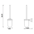 Abacus Essentials Classic Toilet Brush & Holder ATAC-BX12-3402 - 1