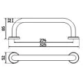 Abacus Essentials Grab Bar Straight ATAC-BX16-0603 - 1