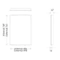 Abacus Essentials Opaz Trio Recessed Cabinet Installation Frame ATFN-CA05-1505 - 1