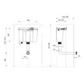 Abacus Essentials Concealed Cistern with Mechanical Dual Flush & Chrome Button ATFR-CC25-0005 - 1
