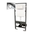 Abacus Essentials Wall Mounted 1.14m WC Frame with Dual Flush Cistern & Iso Press Panel ATFR-KT05-1011 - 0