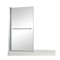 Abacus Essentials 1 Part Bath Screen with Towel Bar 1410x800x6mm ATGL-GE01-1110 - 0