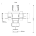 Abacus Essentials Adjustable Thermostatic Mixing Valve ATPL-10-0008 - 1