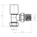 Abacus Essentials Standard Radiator Valve 15MM Lockshield ATRV-05-0520 - 1
