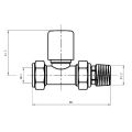 Abacus Essentials Standard Straight Radiator Valve ATRV-05-0535 - 1