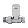 Abacus Essentials Arc Radiator Valve Straight 15MM ATRV-20-0510 - 0