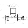 Abacus Essentials Quattro Radiator Valve Straight 15MM ATRV-25-0510 - 1
