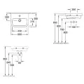 Abacus Essentials Opaz Lite Wall Hung Basin 50cm ATSW-BA10-0050 - 1