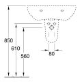 Abacus Essentials Opaz Lite Semi Pedestal Trap Cover ATSW-SP10-5505 - 1