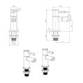 Abacus Essentials Puro Bath Filler Taps ATTB-TS21-3002 - 1