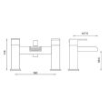 Abacus Essentials Font Bath Shower Mixer ATTB-TS25-3212 - 1