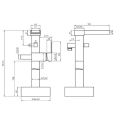 Abacus Essentials Font Bath Shower Mixer Freestanding ATTB-TS25-3602 - 1
