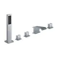 Abacus Essentials Bloc 5 Hole Bath Shower Mixer ATTB-TS27-3402 - 0