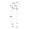 Abacus Essentials Kensington Bath Shower Freestanding ATTB-TS30-3602 - 1