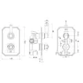 Abacus Essentials Kensington Traditional Single Outlet Thermostatic Shower Valve ATTB-TS30-4401 - 1