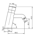 Abacus Essentials Sensa Non Concuss Basin Tap ATTB-TS31-1206 - 1