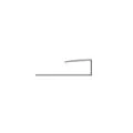 Abacus Essentials PVC Panel End U ATWP-ACAL-05SA  - 0