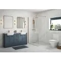Vasca Bordo 600mm Standard WC Unit - Matt Arley Blue (Grey Cab) - 1