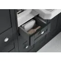 Vasca Bordo 1536mm Slim Basin WC & 1 Door Unit Pack - Matt Graphite Grey (Oak Cab) - 2