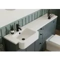 Vasca Bordo 1536mm Slim Basin WC & 1 Door Unit Pack - Matt Green Camo (Oak Cab) - 2