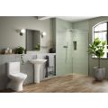 Vasca Tondo 450x320mm 1TH Cloakroom Basin & Brushed Bronze Bottle Trap - 2